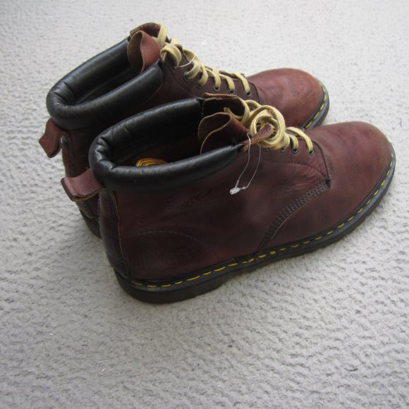 Dr Doc Martens Boots Mens Size 12 Red Leather The Original Chukka Ankle England main image 5